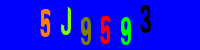 Blue Captcha Image