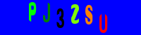 Blue Captcha Image
