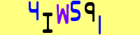 Blue Captcha Image
