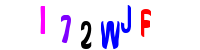 Blue Captcha Image