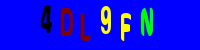 Blue Captcha Image