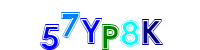 Blue Captcha Image