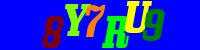Blue Captcha Image