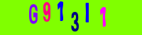 Blue Captcha Image