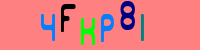 Blue Captcha Image