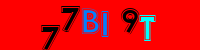 Blue Captcha Image