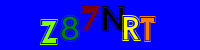 Blue Captcha Image
