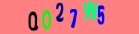 Blue Captcha Image