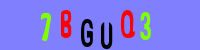 Blue Captcha Image