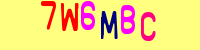 Blue Captcha Image