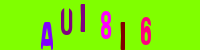 Blue Captcha Image
