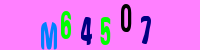 Blue Captcha Image