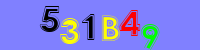 Blue Captcha Image