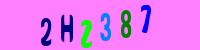 Blue Captcha Image