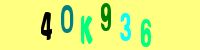 Blue Captcha Image