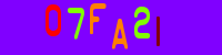 Blue Captcha Image