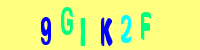 Blue Captcha Image