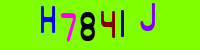Blue Captcha Image