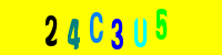 Blue Captcha Image