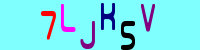 Blue Captcha Image