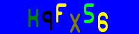 Blue Captcha Image