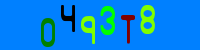 Blue Captcha Image