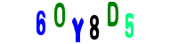 Blue Captcha Image