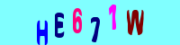 Blue Captcha Image