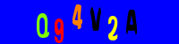 Blue Captcha Image