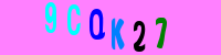 Blue Captcha Image