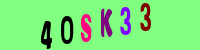 Blue Captcha Image