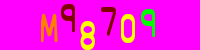 Blue Captcha Image