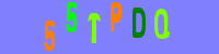 Blue Captcha Image