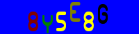 Blue Captcha Image