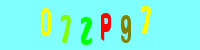 Blue Captcha Image