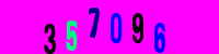 Blue Captcha Image