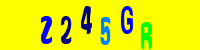 Blue Captcha Image