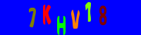 Blue Captcha Image