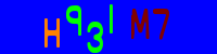 Blue Captcha Image