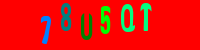 Blue Captcha Image