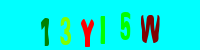 Blue Captcha Image
