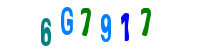 Blue Captcha Image