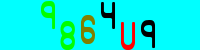 Blue Captcha Image