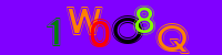 Blue Captcha Image
