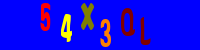 Blue Captcha Image