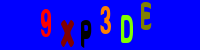 Blue Captcha Image
