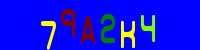 Blue Captcha Image