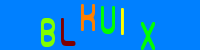 Blue Captcha Image