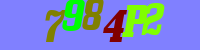 Blue Captcha Image