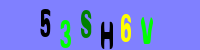 Blue Captcha Image